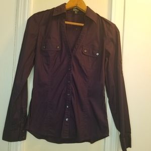 Express Portofino Purple Size XS Shirt